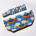 Colourful storms tubie set - MULTIPLE PATTERNS - absorbent soft line cover and clip