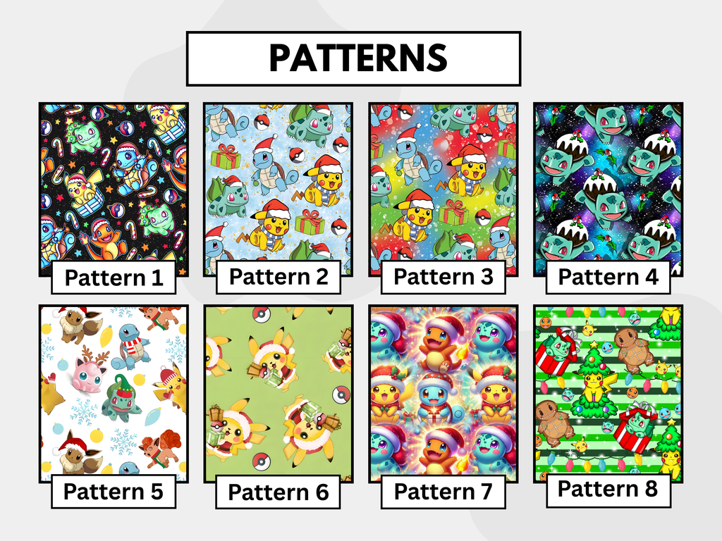 Festive poke characters tubie tape