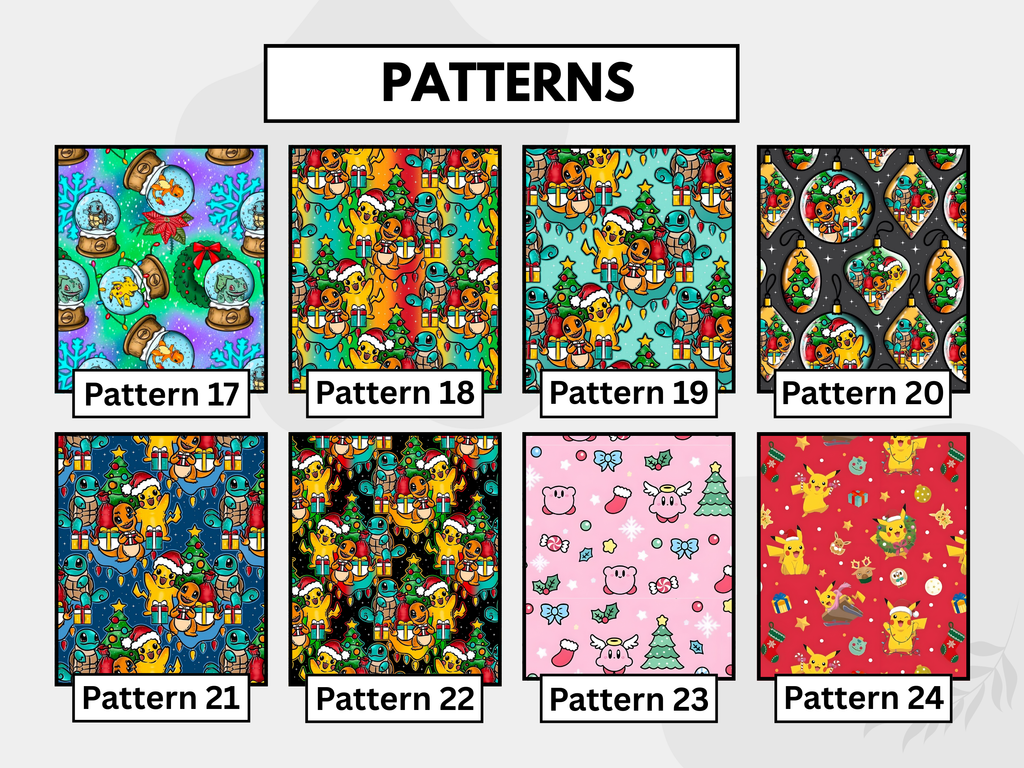 Festive poke characters tubie tape