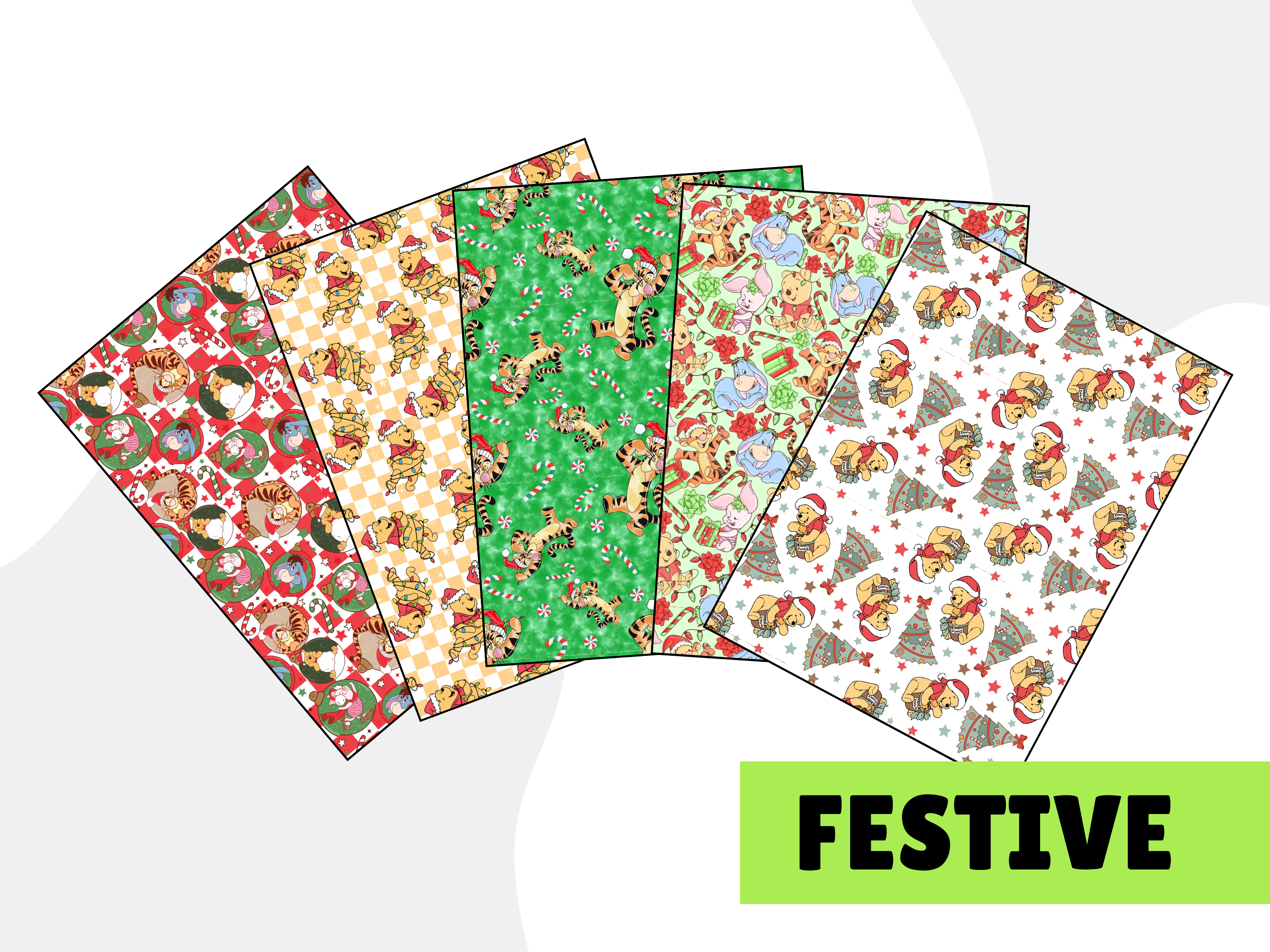 Festive bear tubie tape