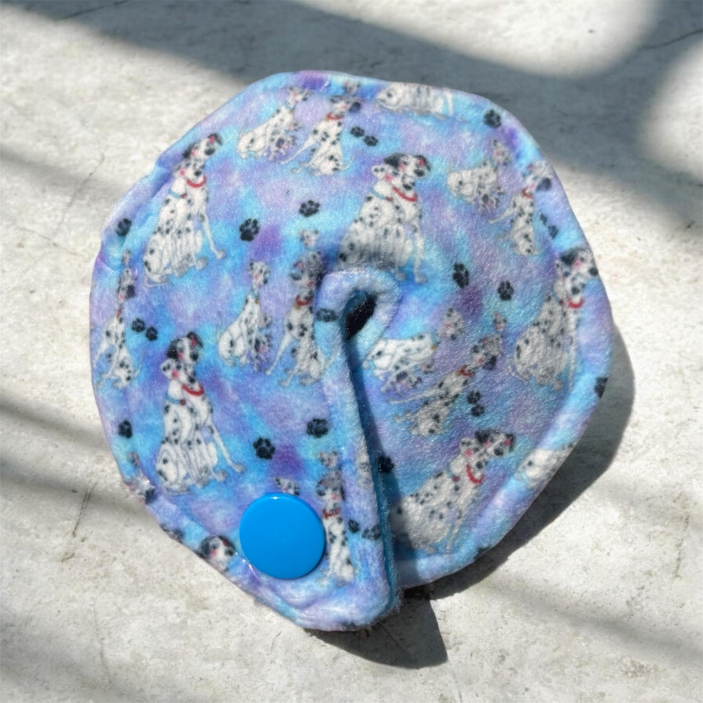 Blue dalmations tummy pad | medical retention tape | ng, oxygen, stoma