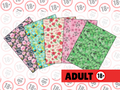 ADULT Sweary floral tubie tape | medical retention tape | ng, oxygen, stoma