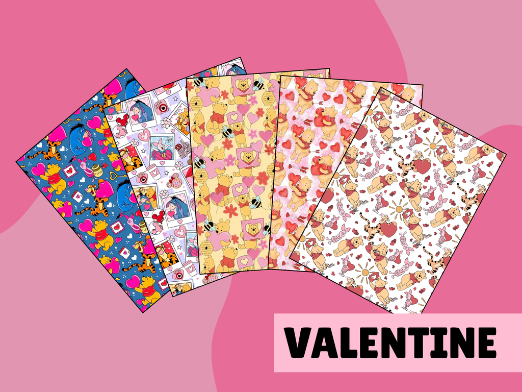 Valentine Pooh tubie tape | MULTIPLE DESIGNS |medical retention tape | ng, oxygen, stoma