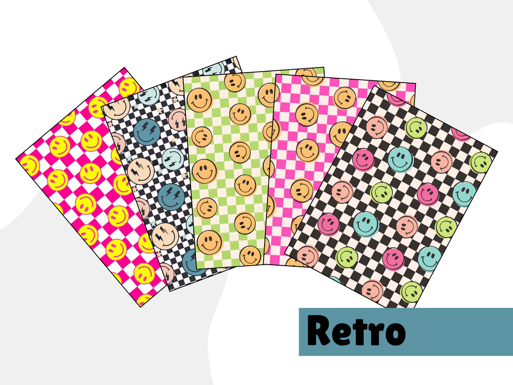 Checkered retro smiles tubie tape | medical retention tape | ng, oxygen, stoma