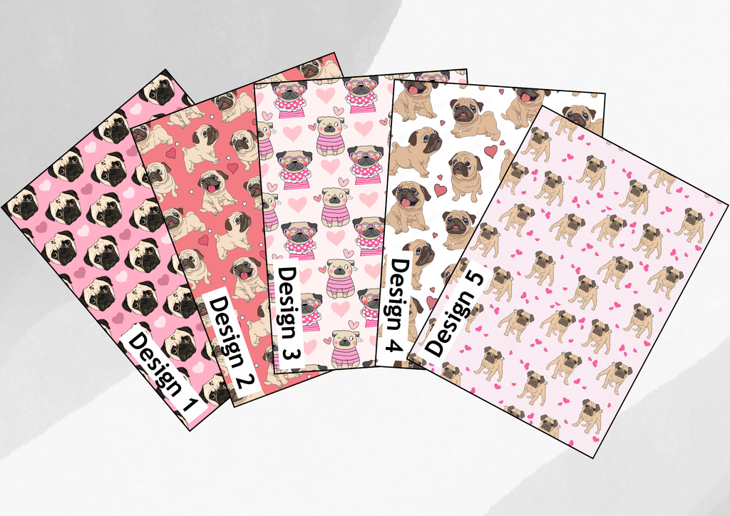 Pug hearts tubie tape | medical retention tape | ng, oxygen, stoma (Copy)