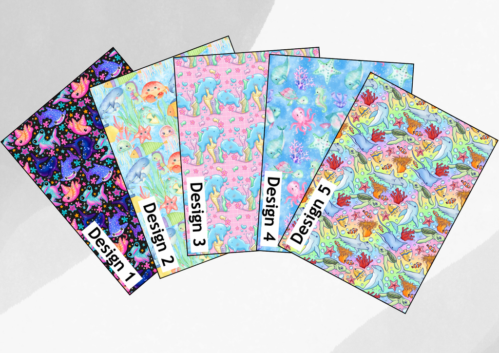 Colourful ocean friends tubie tape | medical retention tape | ng, oxygen, stoma