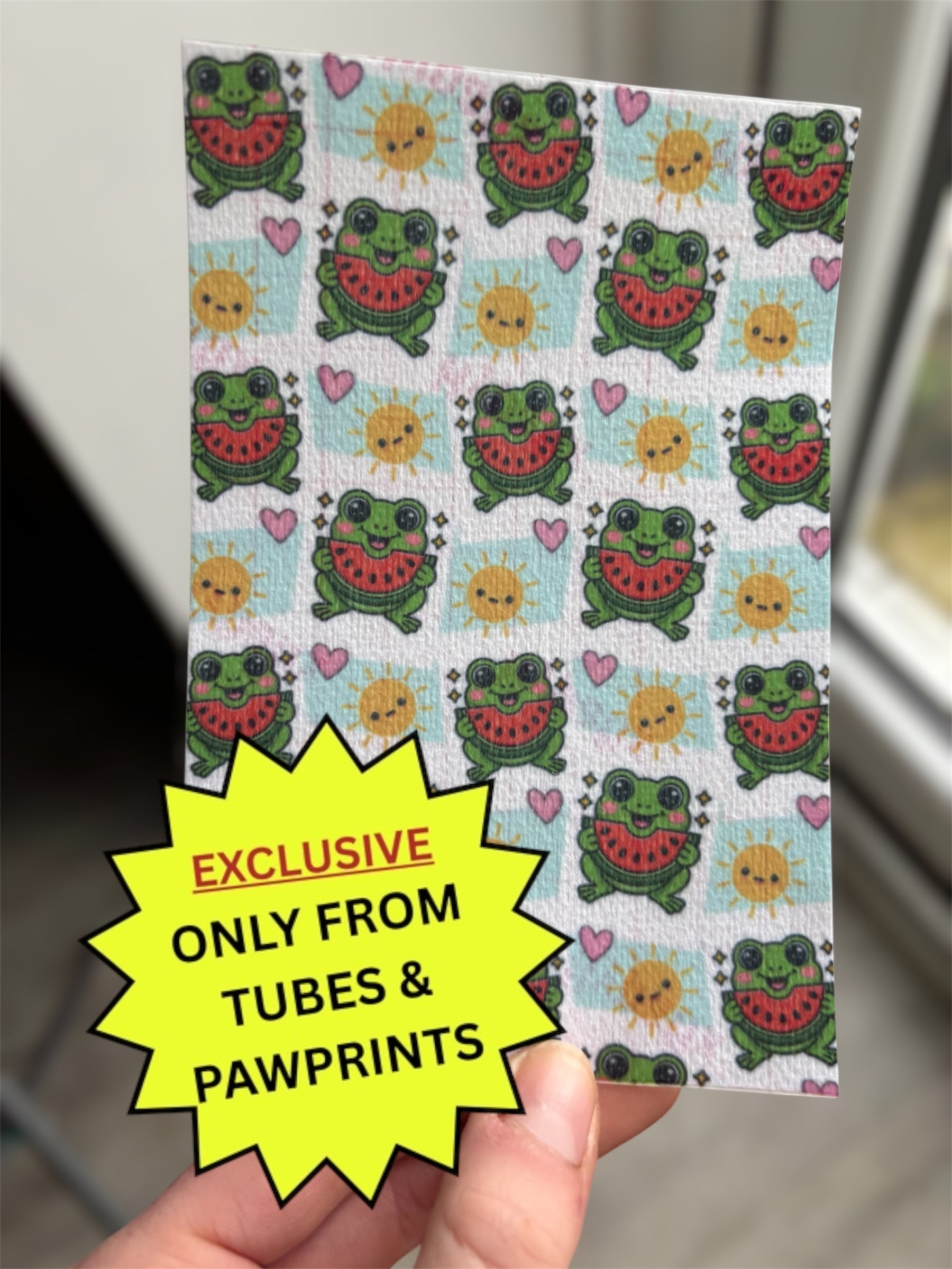 EXCLUSIVE watermelon frog tubie tape | medical retention tape | ng, oxygen, stoma