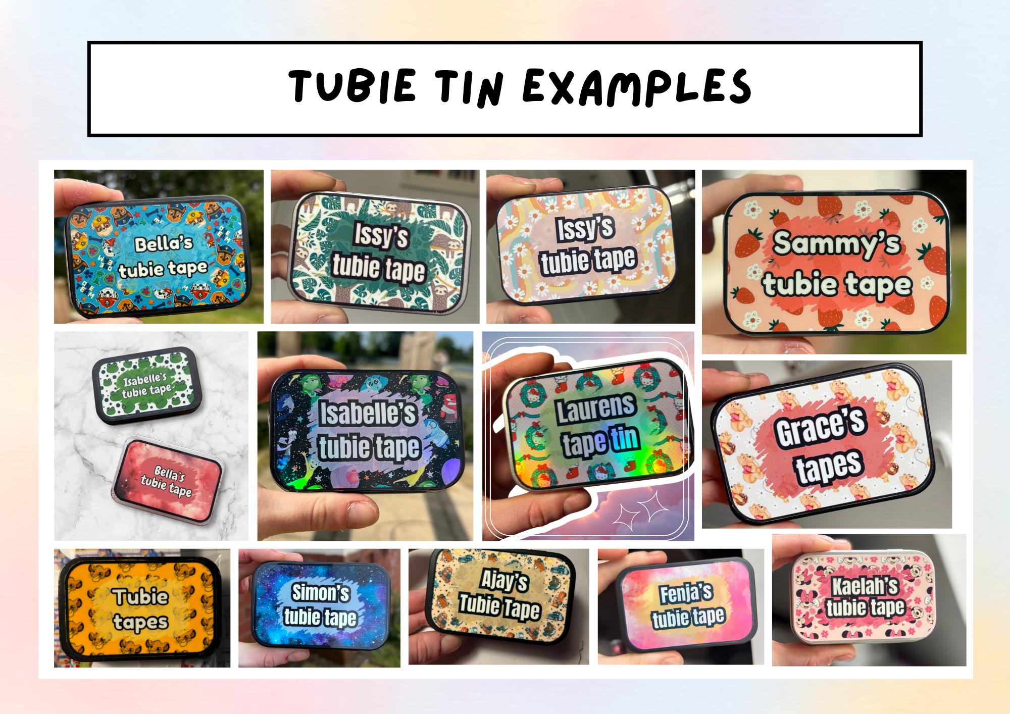 ADULT B*tch tubie tape tin - medical adhesive tape container perfect for travelling