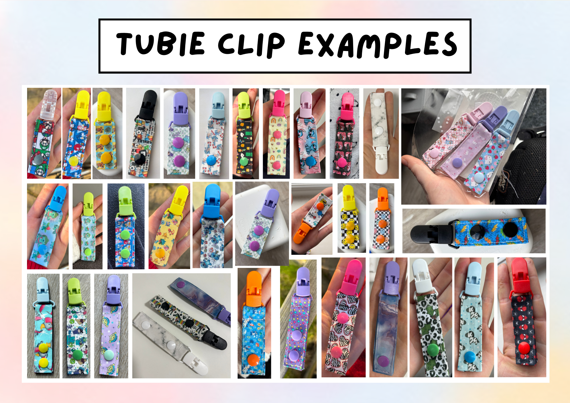 ADULT Crazy cat lady tubie set - MULTIPLE PATTERNS - absorbent soft line cover and matching clip
