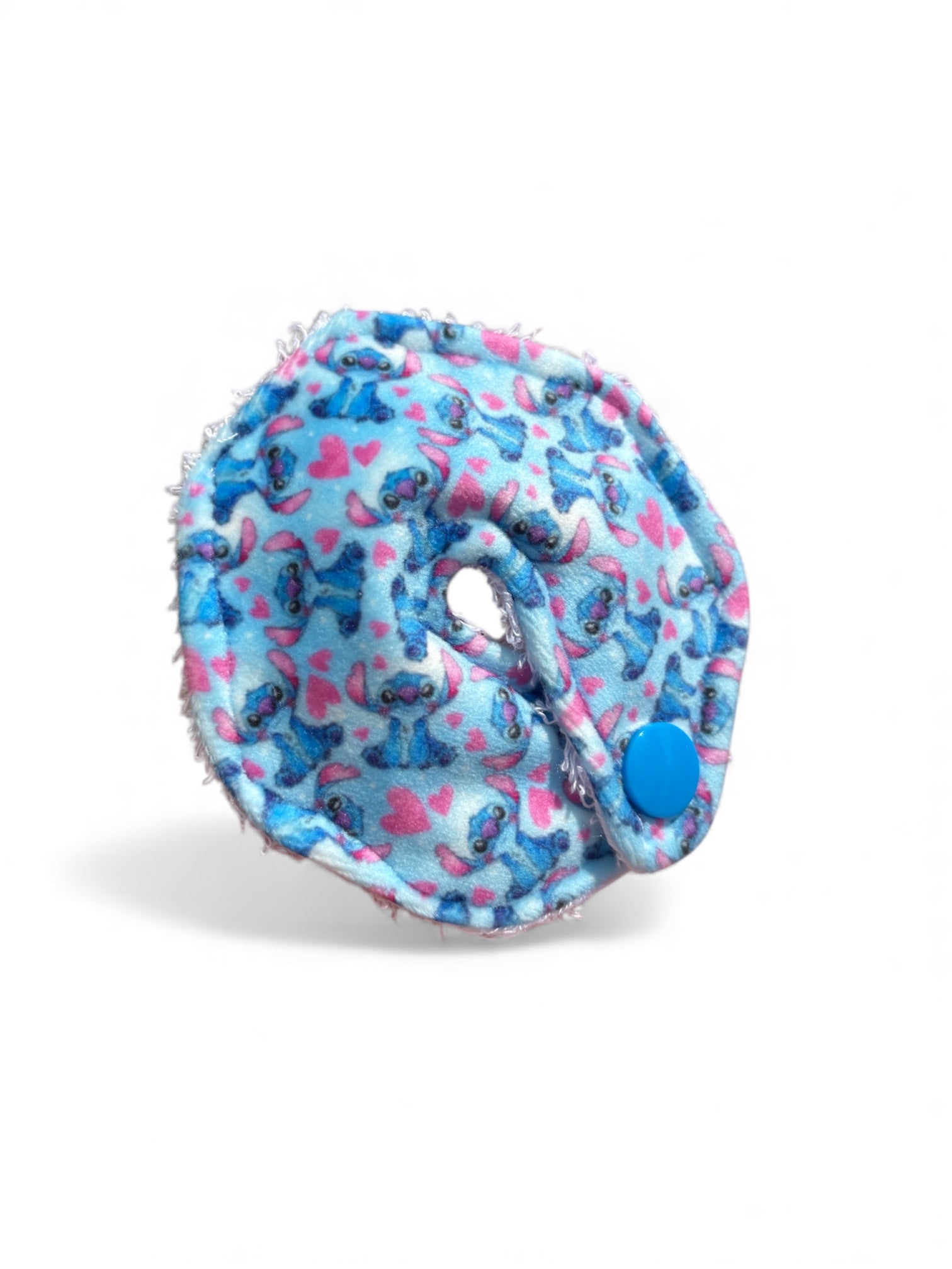 Blue alien tummy pad - MULTIPLE PATTERNS - absorbent soft g tube cover - stoma, catheter, feeding tube
