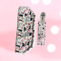 ADULT Crazy cat lady tubie set - MULTIPLE PATTERNS - absorbent soft line cover and matching clip