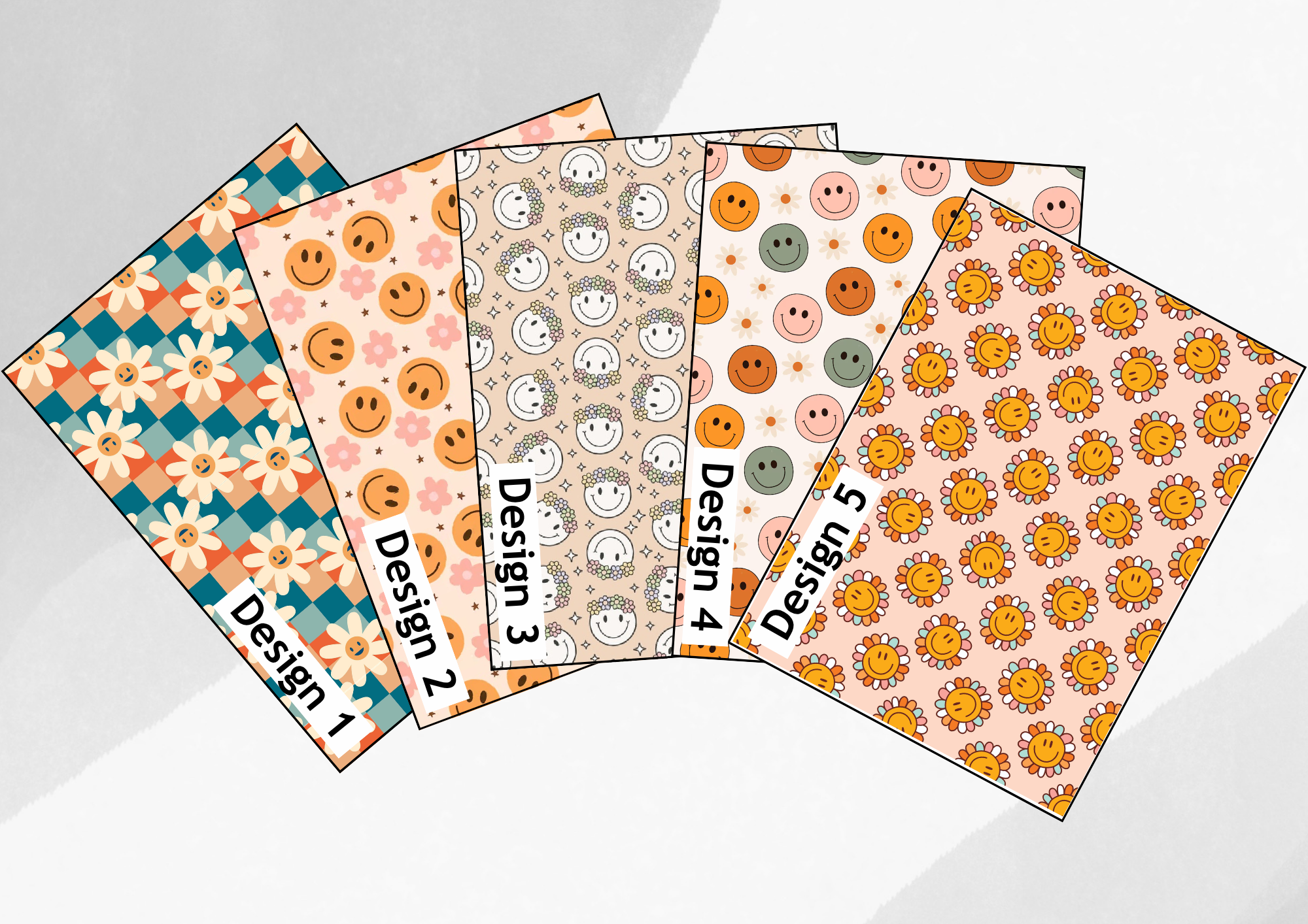 Floral boho smiles tubie tape | medical retention tape | ng, oxygen, stoma