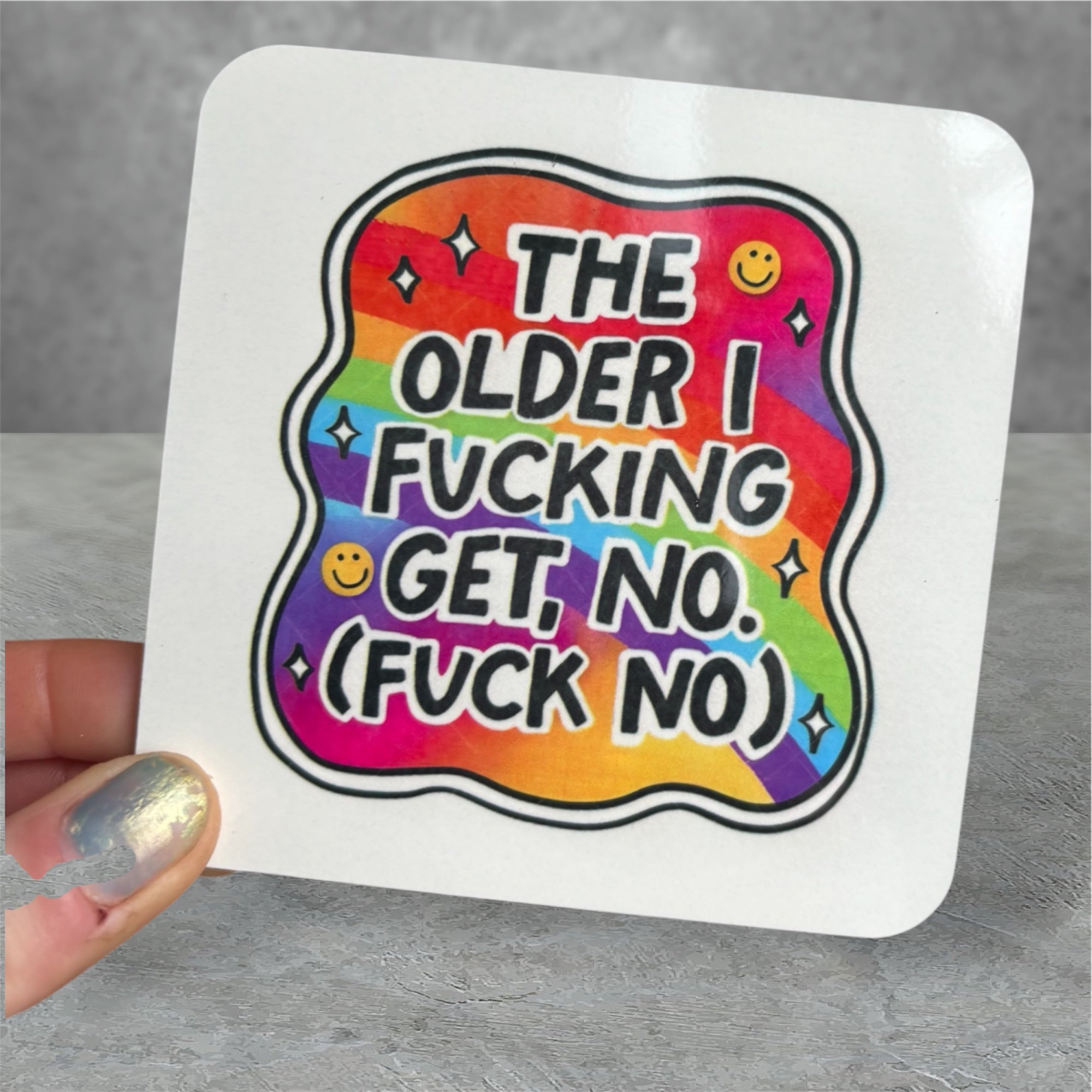 Adult humour sweary coaster
