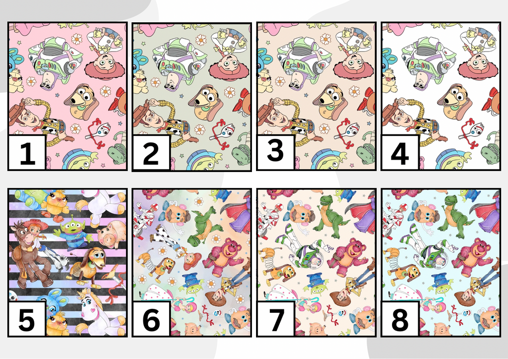Fun toys tubie set - MULTIPLE PATTERNS - absorbent soft line cover