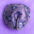 Purple bear tummy pad - MULTIPLE PATTERNS - absorbent soft g tube cover - stoma, catheter, feeding tube