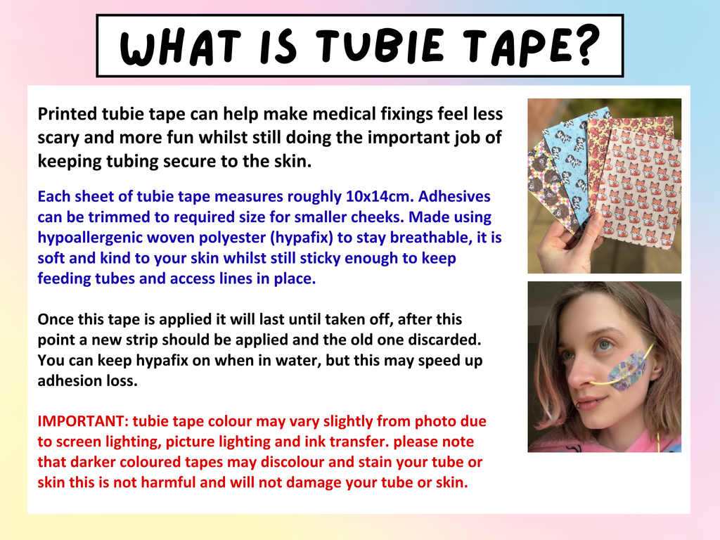 Easter highland tubie tape | medical retention tape | ng, oxygen, stoma